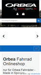 Mobile Screenshot of orbea-versand.de
